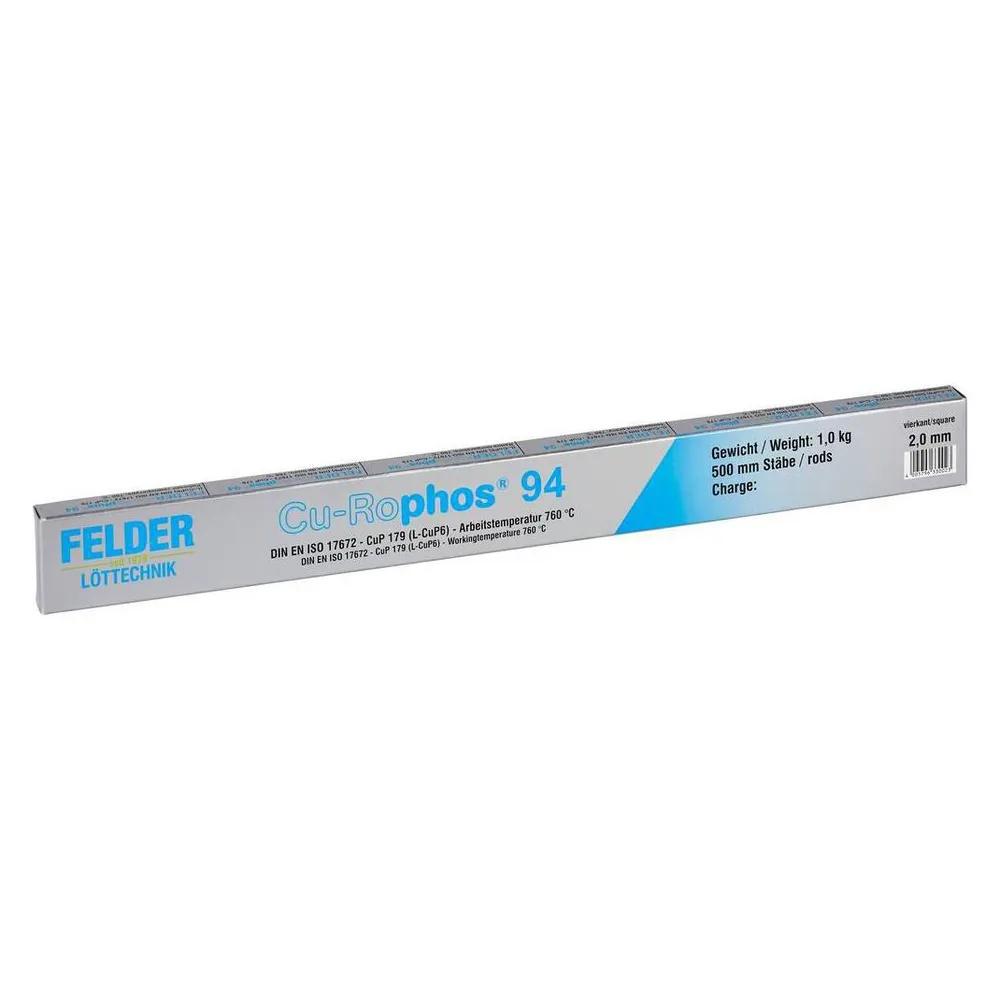 Felder Lottechnik Kupferhartlot Cu-Rophos 94