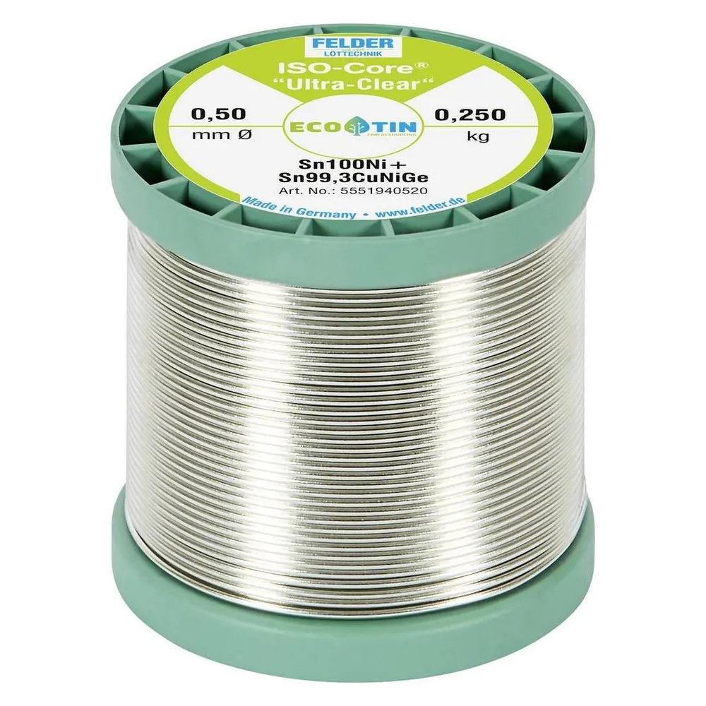Felder Lottechnik ISO-Core Ultra-Clear Sn100Ni+ (Lötzinn)