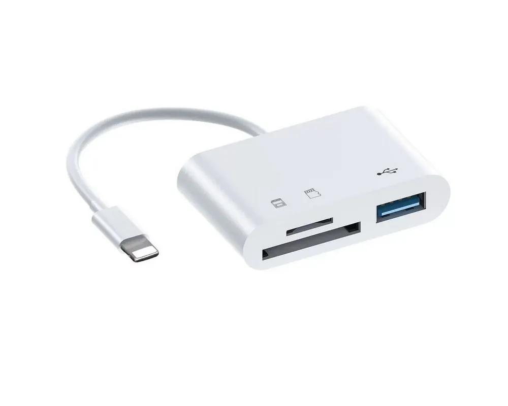 FELIXLEO Speicherkartenleser Speicherkartenleser SD Kartenleser iPhone Lightning SD Lesegerät