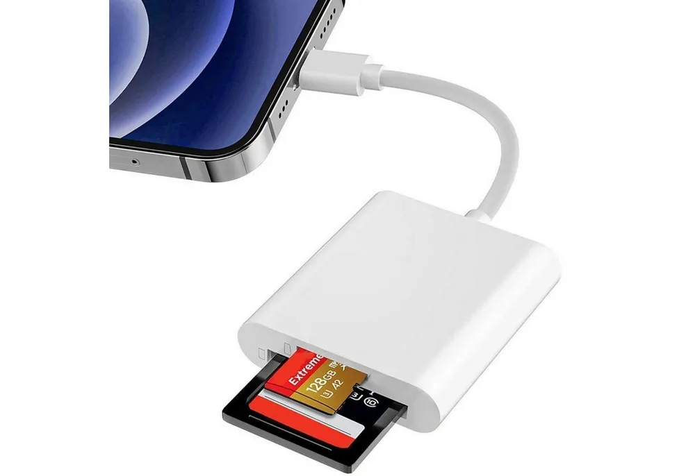 FELIXLEO Speicherkartenleser Speicherkartenleser SD Kartenleser iPhone Lightning SD Lesegerät