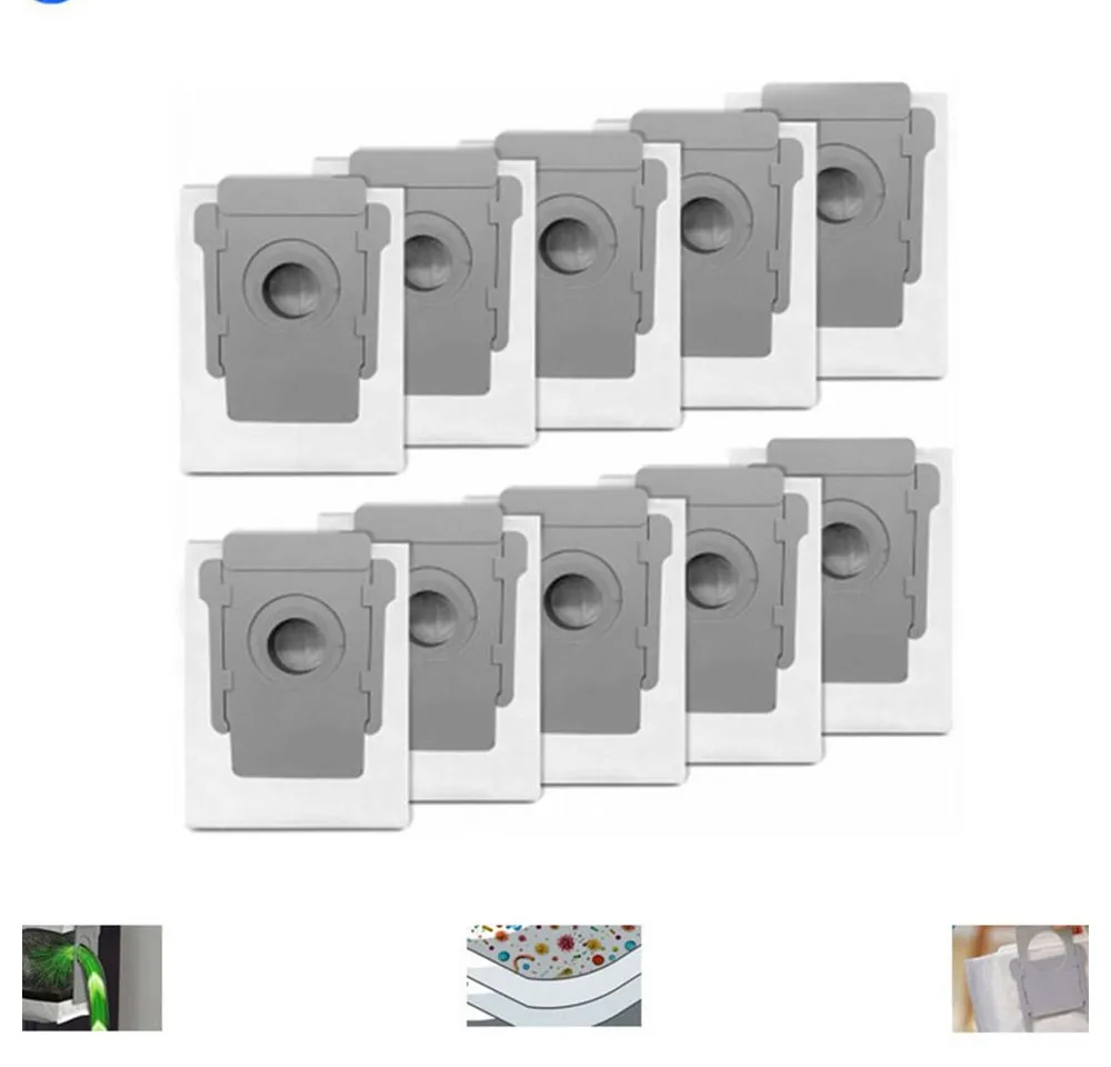 FELIXLEO Staubsaugerbeutel Staubsaugerbeutel kompatibel mit iRobot Roomba i & s Serie, 10 St.