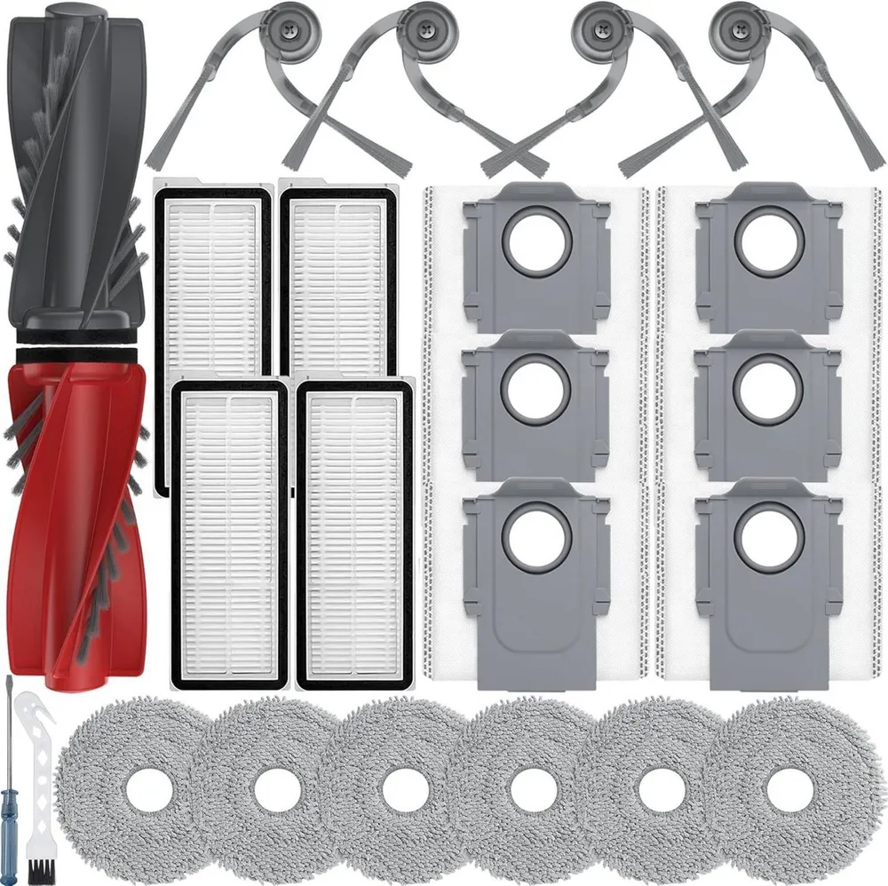 FELIXLEO Staubsaugerdüsen-Set 24 Zubehör Set für Qrevo S5V Curv S5X Edge S5A Roboter