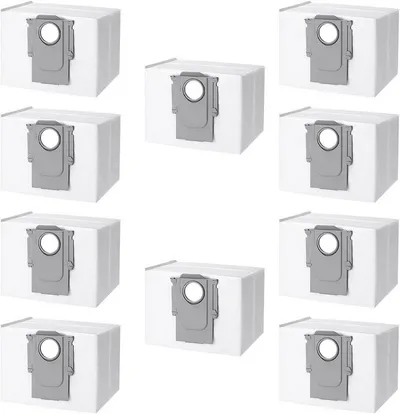 FELIXLEO Staubsaugerdüsen-Set Staubbeutel für Roborock Staubsauger Absaugstation, (10-tlg)