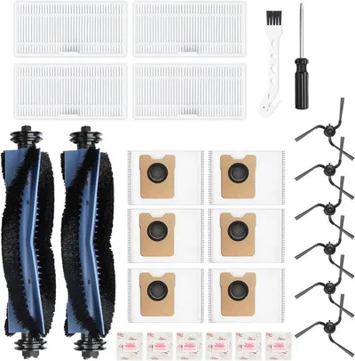 FELIXLEO Staubsaugerdüsen-Set Zubehör für Eufy C10 Saugroboter: Hauptbürste, Filter, Seitenbürsten, (1-tlg)
