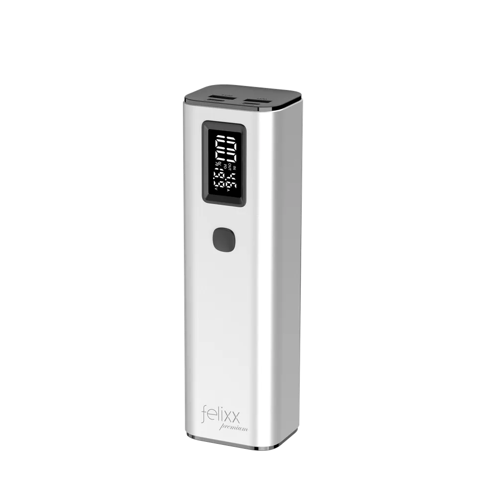 Premium Powerbank „Note-100“ 20000mAh – PD100W+QC24W, Silver