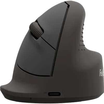 Ratón Fellowes 100143579 Bluetooth USB-C 1600 DPI Negro Vertical Recargable