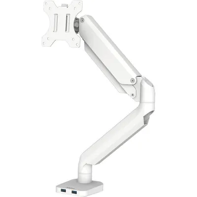 Fellowes Platinum Series Monitorhalterung 1 Arm Schreibtisch 32" VESA 75x75 bis 100x100 Max 8Kg Weiß