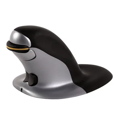 Maus Fellowes 9894501 RF kabellos 1200 DPI Schwarz Silber Vertikales Design
