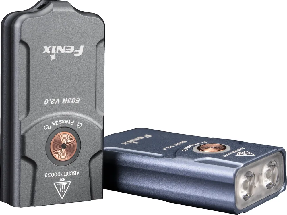 FENIX LED-Schlüsselbundleuchte E03R V2.0, grau