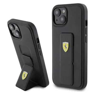 Ferrari FEHCP15SGSPSIK iPhone 15 6.1" czarny/black hardcase Grip Stand