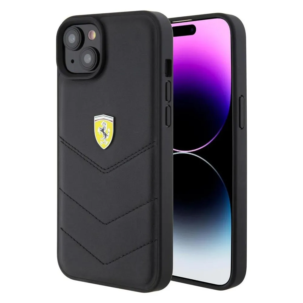 Ferrari FEHCP15MRDUK iPhone 15 Plus 6.7" czarny/black hardcase Quilted Metal Logo