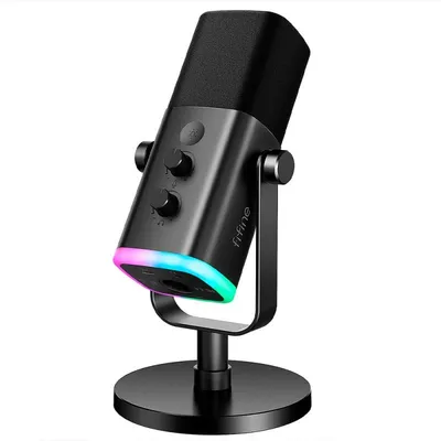 FIFINE AMPLIGAME AM8 Dynamisches Mikrofon XLR/USB RGB für Streaming und Podcasting