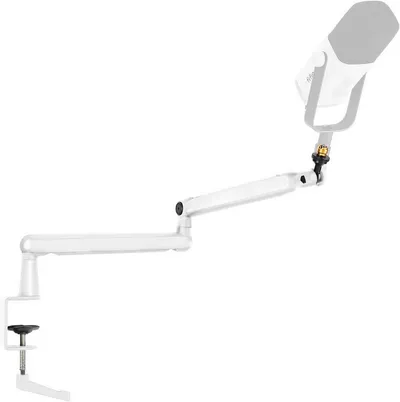 FIFINE Mikrofon-Halterung Mikrofon Arm, flach einstellbarer Stangen Mikrofon Ständer, (mit Mikrofonclip, Schraubenadapter, Kabelmanagement)