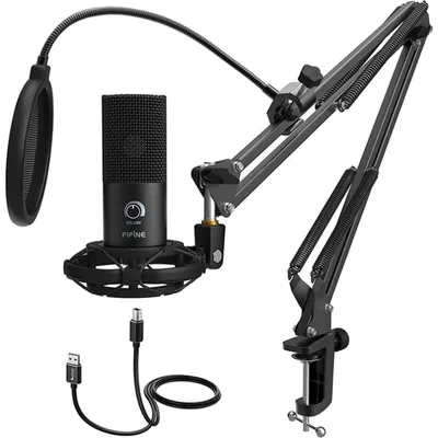 Mikrofon Fifine T669 USB cardioid mit Arm und Popfilter