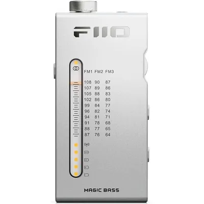 FiiO RR11 Tragbares FM-Radio mit HiFi-Bass, 3D-Chip Si4831, 3,5-mm-Klinkenausgang, USB-C-Anschluss und Aluminiumgehäuse
