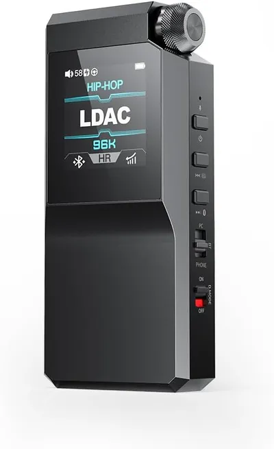 Tragbarer DAC FiiO BTR17 Schwarz Bluetooth 5.4 Dual ES9069Q LDAC THX AAA 78+ 650mW