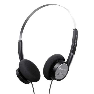 FiiO Snowsky Wind Black Retro On-Ear-Kopfhörer (40 mm Treiber, 3,5 mm Klinke und Mikrofon) schwarz