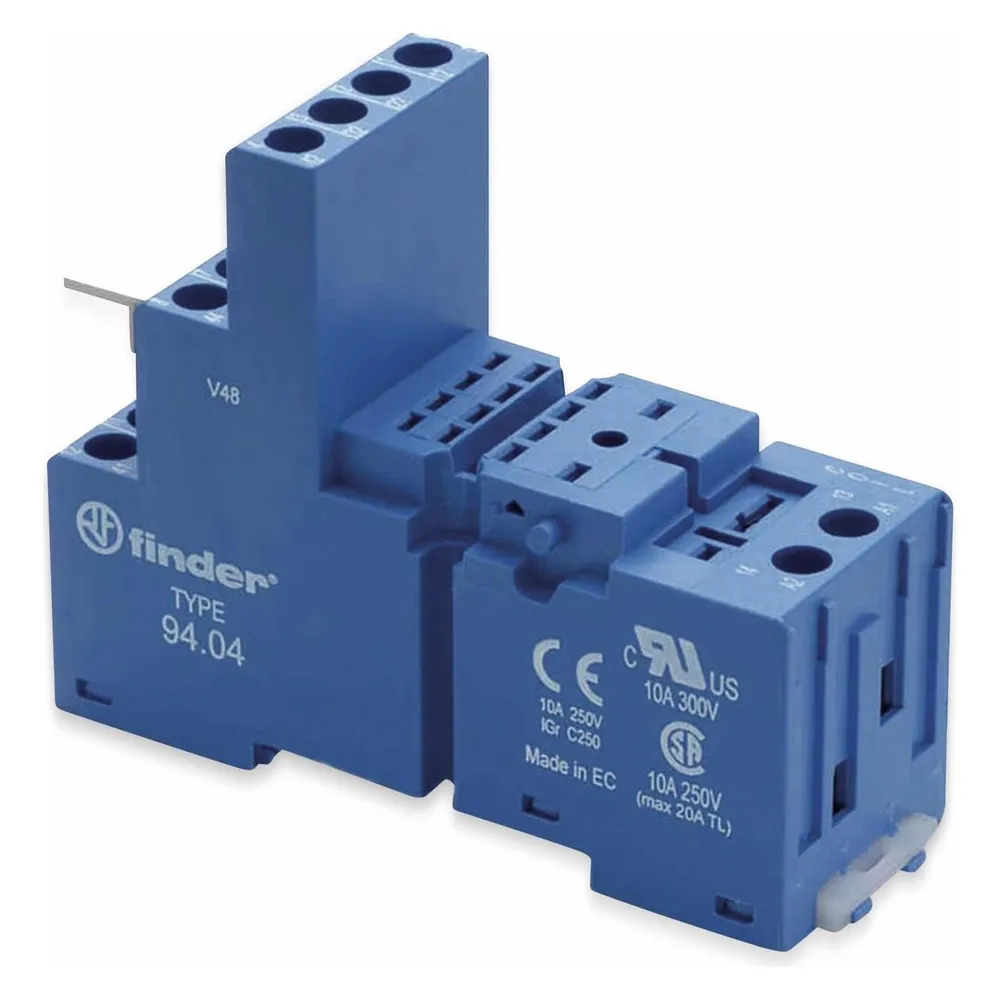 FINDER Relaisfassung für Relais der Serie F55.32, F55.34, blau