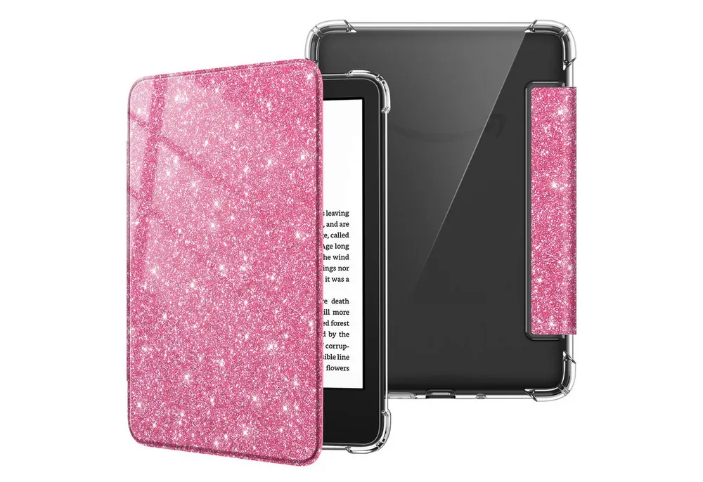 Fintie E-Reader-Hülle für 6" Kindle (11. Generation)–2024/2022, Clear Weich TPU Schutzhülle, mit Auto Sleep/Wake für 6 Zoll Kindle Basic 2024