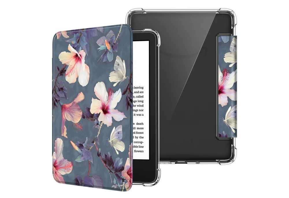 Fintie E-Reader-Hülle für 6" Kindle (11. Generation)–2024/2022, Clear Weich TPU Schutzhülle, mit Auto Sleep/Wake für 6 Zoll Kindle Basic 2024