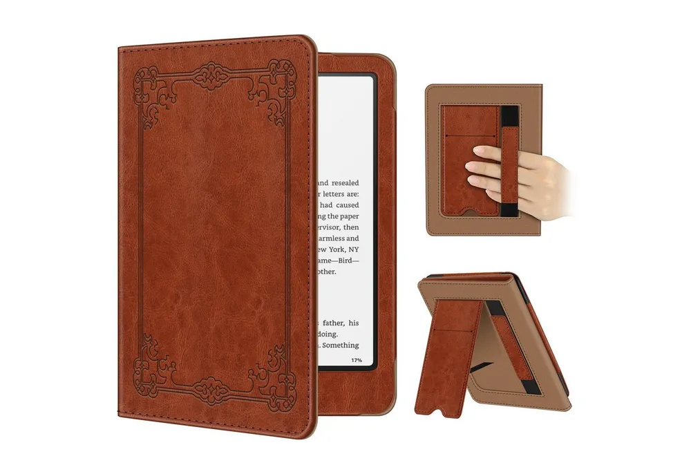 Fintie E-Reader-Hülle für 7" Kindle Paperwhite(12. Generation) - 2024 und Kindle Colorsoft Signature Edition (1. Generation), Kickstand Schutzhülle mit Handschlaufe und Auto Sleep/Wake Funktion