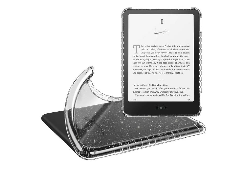 Fintie E-Reader-Hülle für Kindle Paperwhite(12. Gen) 2024/Kindle Colorsoft Signature Edition 7 Zoll, Durchsichtig Weiche TPU Case, Stoßfest Anti-Scratch Cover