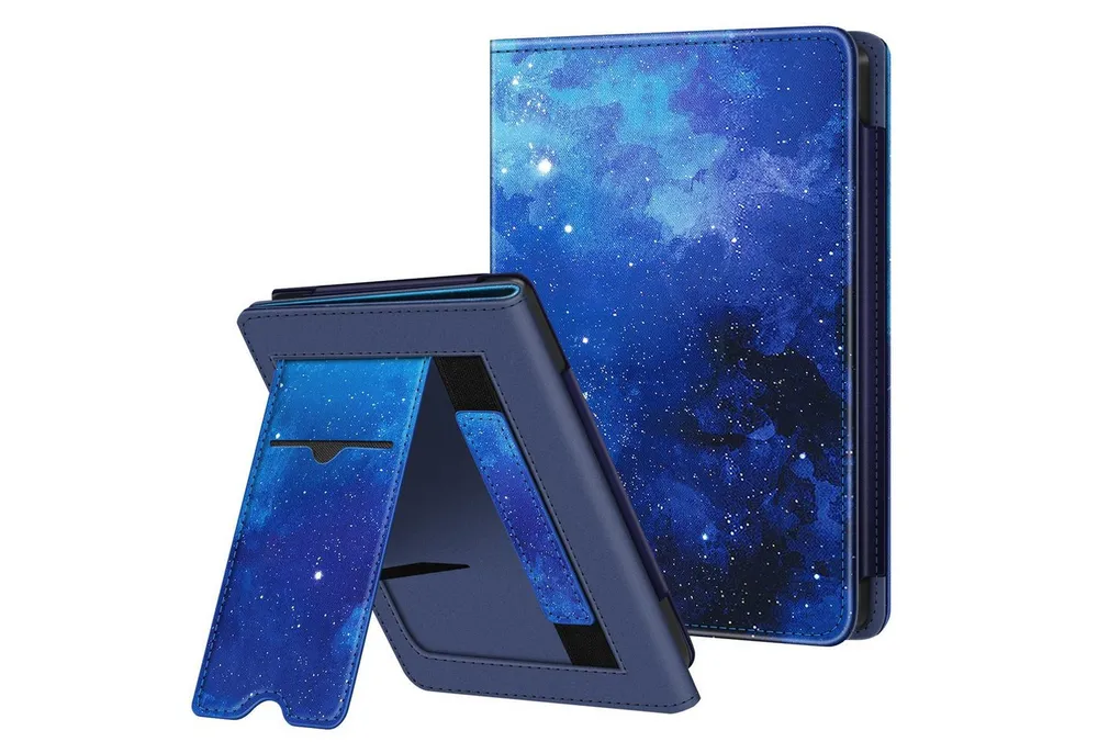 Fintie E-Reader-Hülle für Tolino Shine Color/5 (2024) & Kobo Clara Colour / BW (2024), Kickstand Hülle mit Kartenfach Handschlaufe und Auto Sleep/Wake