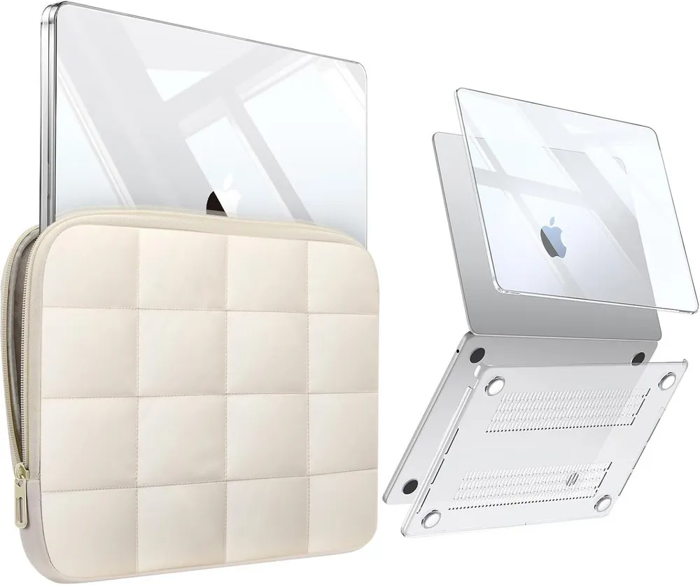 Fintie Laptop-Hülle für MacBook Air 13.6'' M5 M4 M3 M2 (2026-2022) A3449 A3240 A3113 A2681, Ultradünne Hartschale Hülle und Laptoptasche für MacBook Air 13.6 Zoll