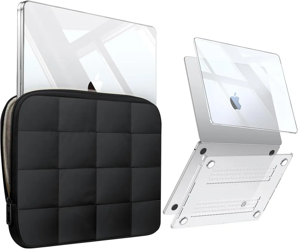 Fintie Laptop-Hülle für MacBook Air 13.6'' M5 M4 M3 M2 (2026-2022) A3449 A3240 A3113 A2681, Ultradünne Hartschale Hülle und Laptoptasche für MacBook Air 13.6 Zoll