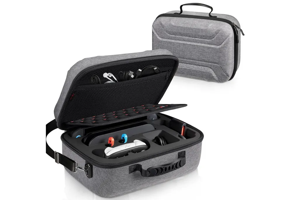 Fintie Nintendo-Schutzhülle für Nintendo Switch 2 (2025), Hartschalen Reisetasche mit Rundumschutz, Tasche mit 23 Spielkarten- und 2 Micro-SD-Kartensteckplätzen