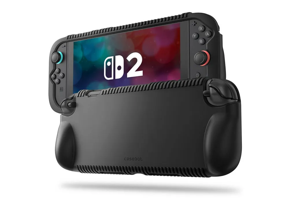 Fintie Nintendo-Schutzhülle Silikon Hülle für Nintendo Switch 2 2025 [rutschfest][Stoßfest][Weich], mit Spielkartenfächern & Ergonomischem Griffdesign, Fallschutz-Hülle
