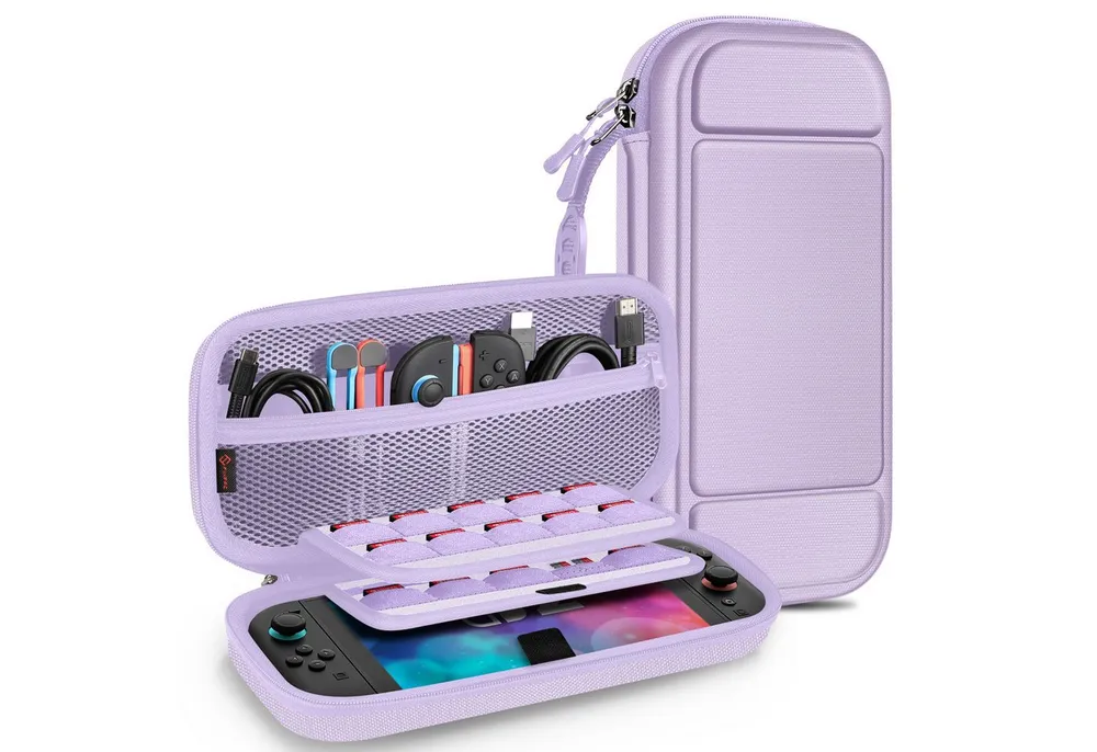 Fintie Nintendo-Schutzhülle Tasche für Nintendo Switch 2(2025 Modell) - Tragetasche, mit 20 Spielkartenhaltern und Haltegurt für Switch Konsole und Zubehör