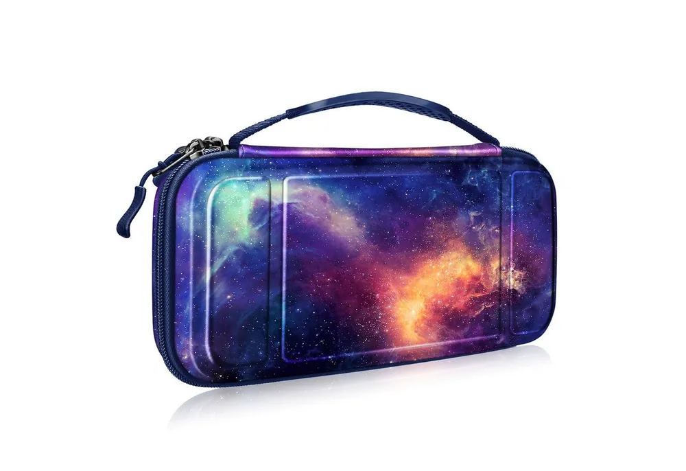 Fintie Nintendo-Schutzhülle Tragetasche Kompatibel mit Nintendo Switch/Switch OLED Modell, mit 10 Spielkartenhaltern, Stoßfeste Reisetasche für Konsole & Zubehör