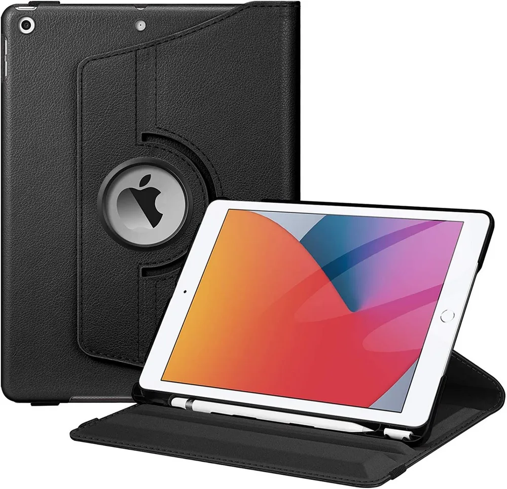 Fintie Tablet-Hülle für iPad 10.2 Zoll 9.Generation /8. Gen /7. Gen(Modell 2021/2020/2019), mit Pencil Halter - 360 Grad Rotierend Stand Case mit Auto Schlaf/Wach
