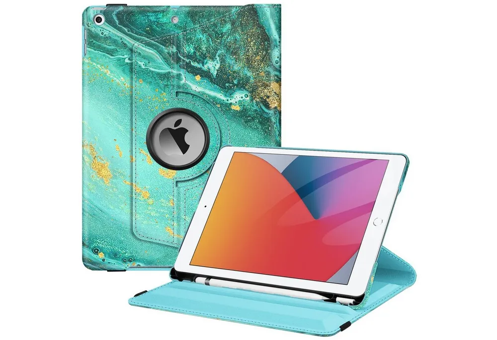 Fintie Tablet-Hülle für iPad 10.2 Zoll 9.Generation /8. Gen /7. Gen(Modell 2021/2020/2019), mit Pencil Halter - 360 Grad Rotierend Stand Case mit Auto Schlaf/Wach