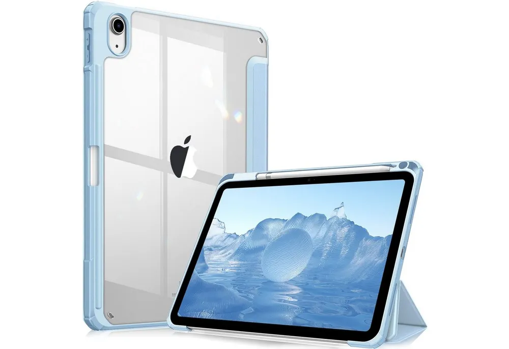 Fintie Tablet-Hülle für iPad 11 Generation 11 Zoll 2025 (A16), iPad 10 Generation 2022 10.9 Zoll, mit Stifthalter, Stoßfeste Hybrid Hülle mit transparenter Hartschale