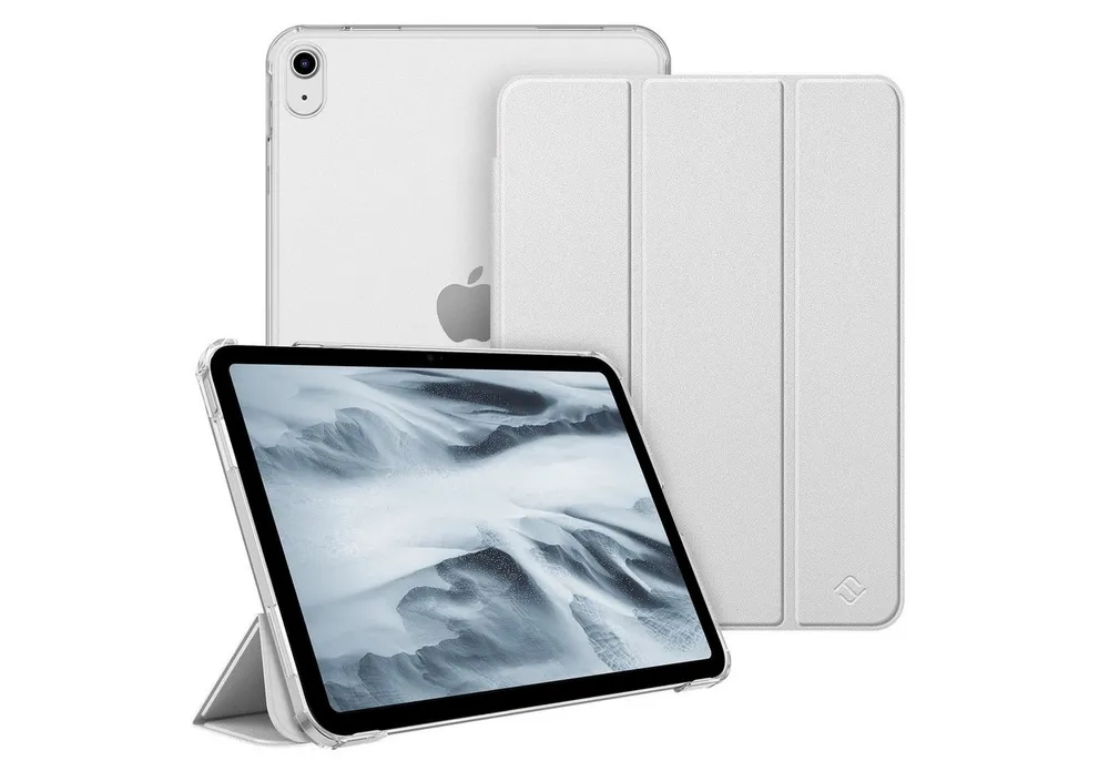 Fintie Tablet-Hülle für iPad 11. Generation 2025 (A16) 11 Zoll, iPad 10. Generation 2022 10.9 Zoll, Ultradünn Case mit transparenter Rückseite Abdeckung, Auto Schlaf/Wach