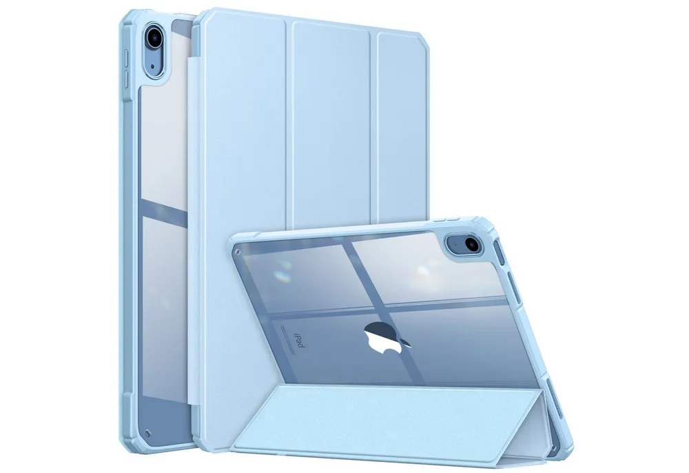 Fintie Tablet-Hülle für iPad 11. Generation 2025 11"(A16), iPad 10. Generation 2022 10.9", Ultradünn Case mit transparenter Rückseite Abdeckung, Auto Schlaf/Wach