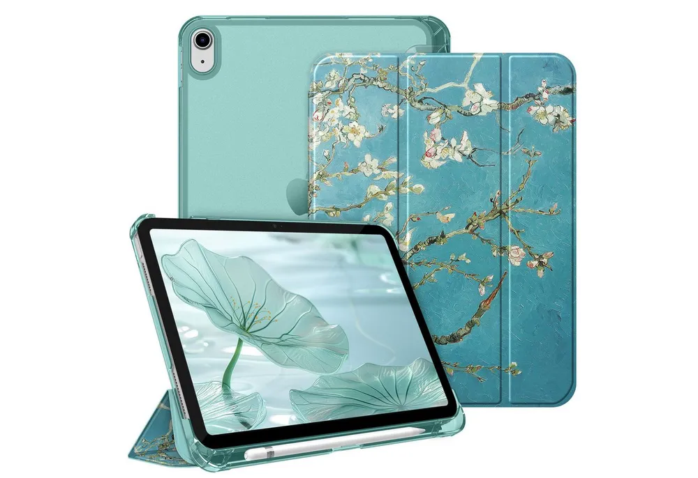 Fintie Tablet-Hülle für iPad 11 Generation 11‘’ 2025 (A16), iPad 10 Generation 10.9'' 2022, ultradünn, mit Stifthalter, transparenter Rückseite, Auto Schlaf/Wach