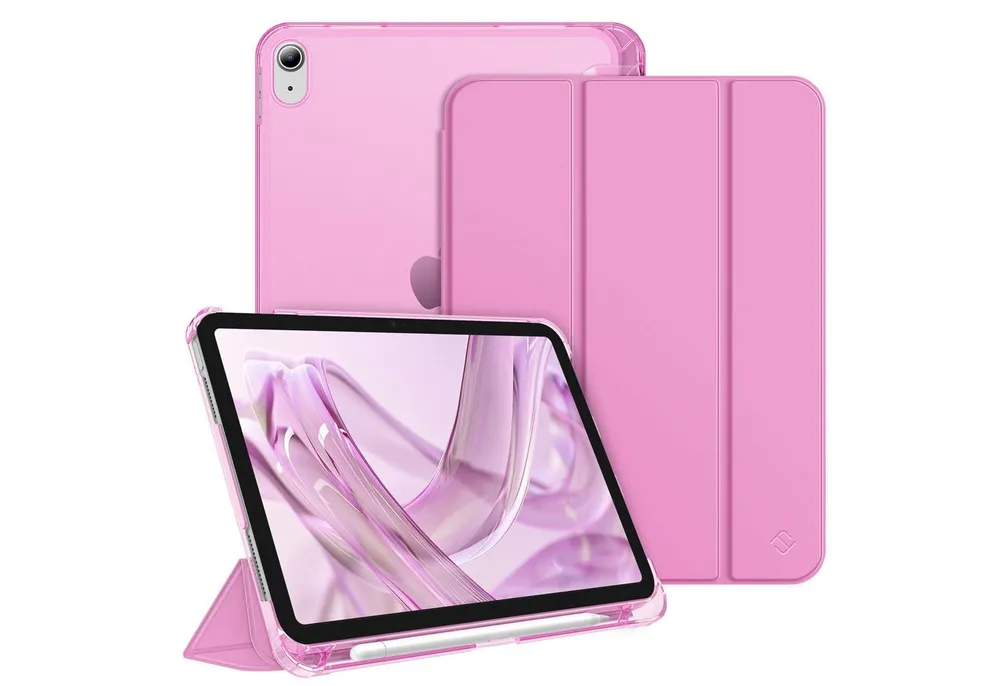 Fintie Tablet-Hülle für iPad 11 Generation 11‘’ 2025 (A16), iPad 10 Generation 10.9'' 2022, ultradünn, mit Stifthalter, transparenter Rückseite, Auto Schlaf/Wach