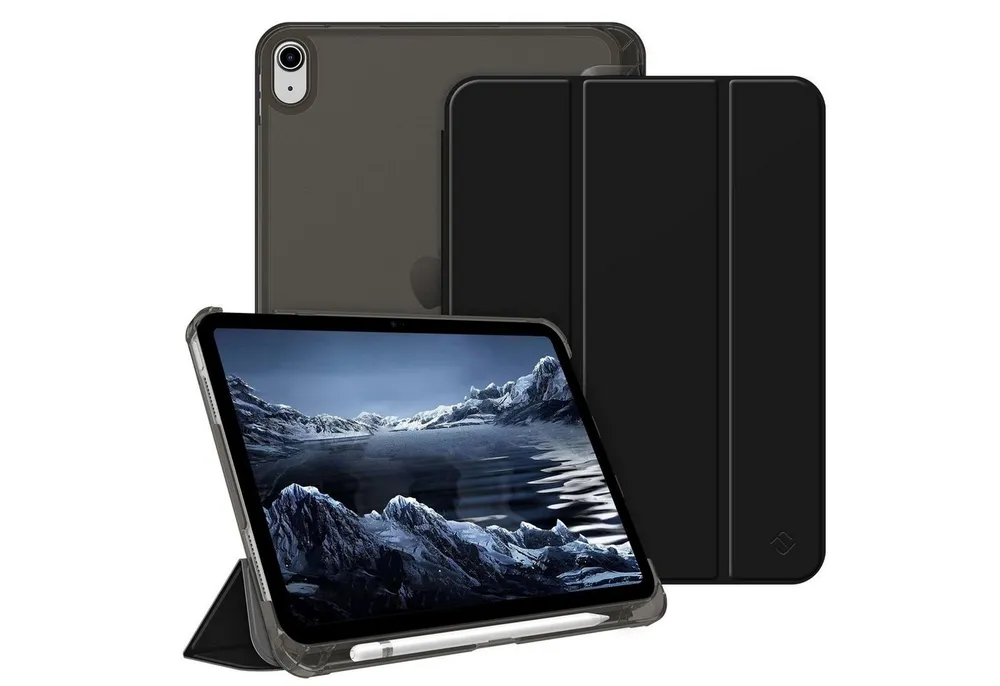 Fintie Tablet-Hülle für iPad 11 Generation 11‘’ 2025 (A16), iPad 10 Generation 10.9'' 2022, ultradünn, mit Stifthalter, transparenter Rückseite, Auto Schlaf/Wach