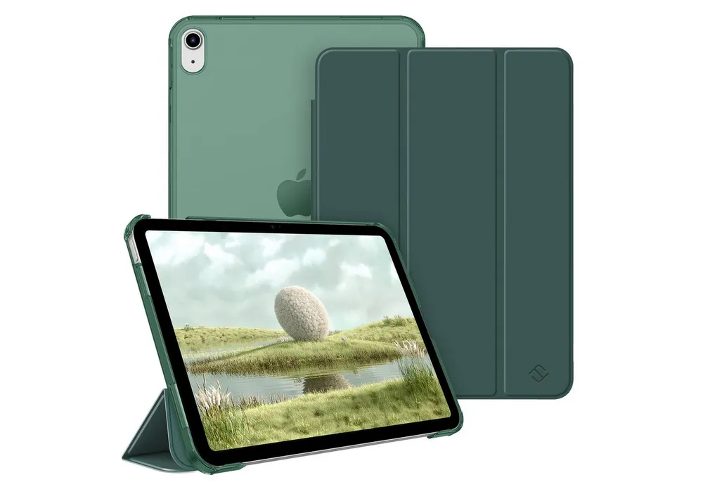 Fintie Tablet-Hülle für iPad 11. Generation 2025 (A16) 11 Zoll, iPad 10. Generation 2022 10.9 Zoll, Ultradünn Case mit transparenter Rückseite Abdeckung, Auto Schlaf/Wach