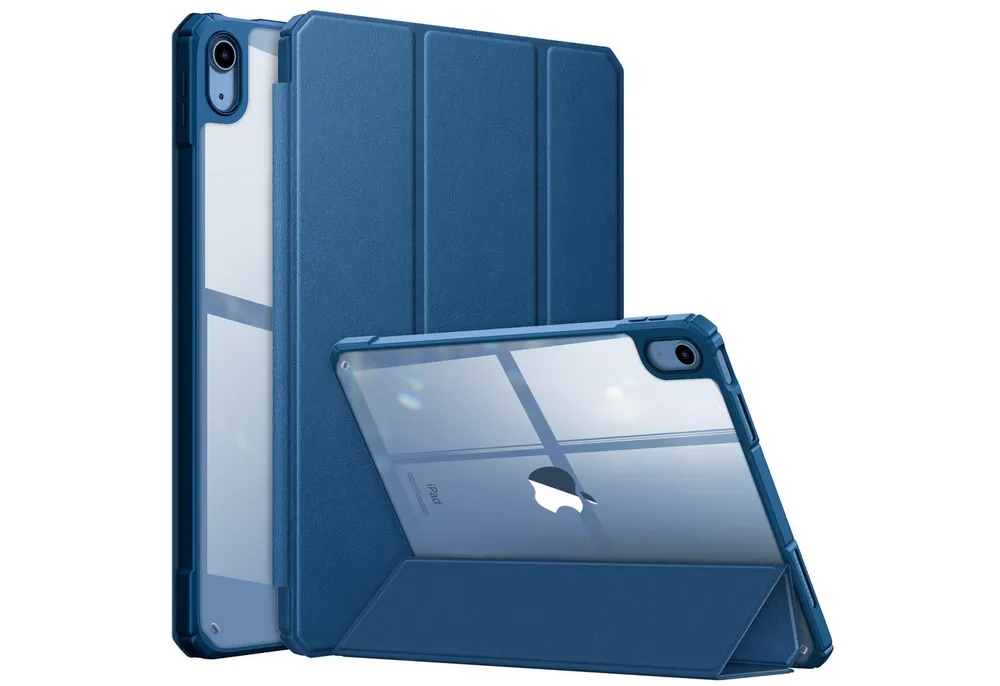 Fintie Tablet-Hülle für iPad 11. Generation 2025 11"(A16), iPad 10. Generation 2022 10.9", Ultradünn Case mit transparenter Rückseite Abdeckung, Auto Schlaf/Wach