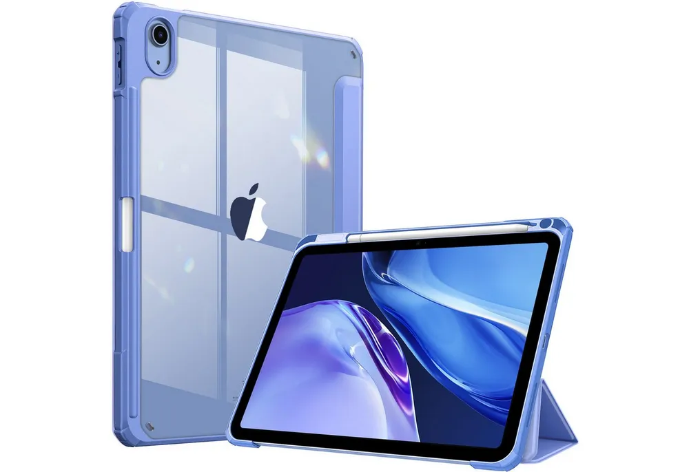 Fintie Tablet-Hülle für iPad 11 Generation 11 Zoll 2025 (A16), iPad 10 Generation 2022 10.9 Zoll, mit Stifthalter, Stoßfeste Hybrid Hülle mit transparenter Hartschale