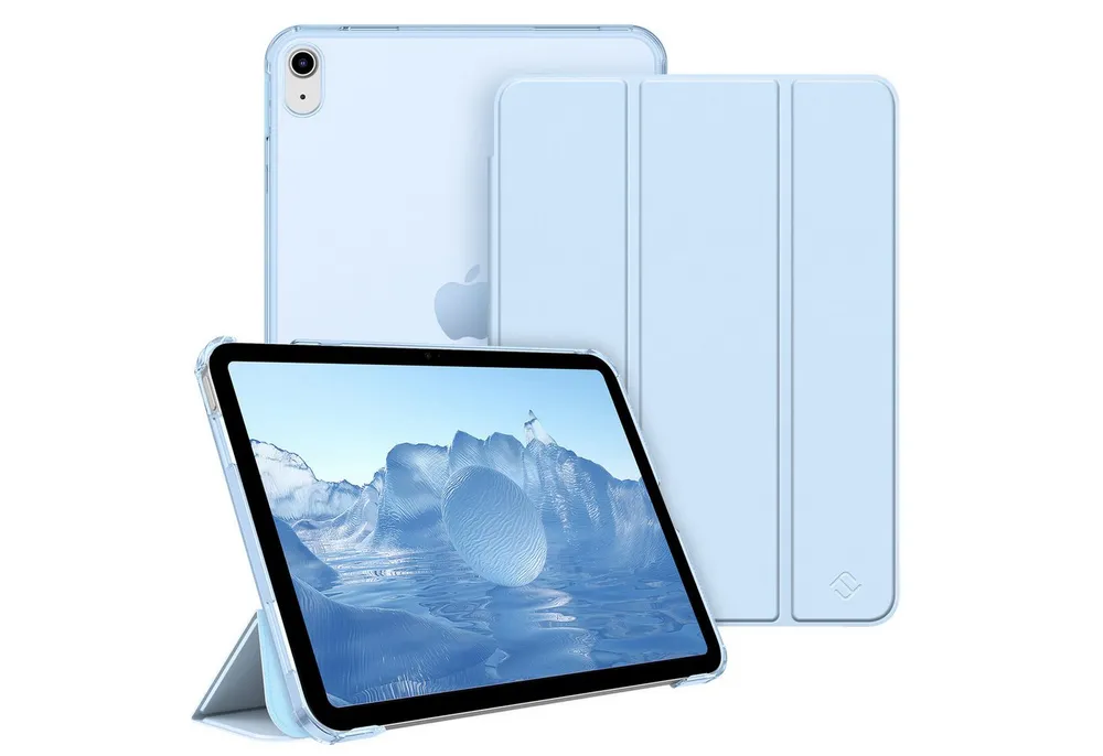 Fintie Tablet-Hülle für iPad 11. Generation 2025 (A16) 11 Zoll, iPad 10. Generation 2022 10.9 Zoll, Ultradünn Case mit transparenter Rückseite Abdeckung, Auto Schlaf/Wach