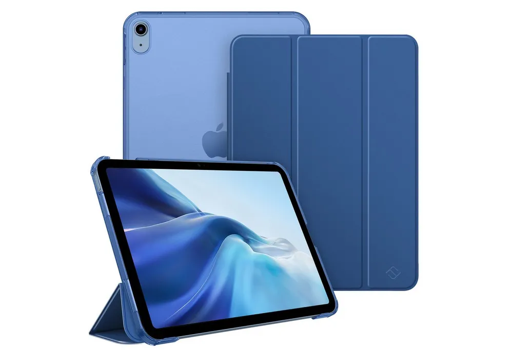 Fintie Tablet-Hülle für iPad 11. Generation 2025 (A16) 11 Zoll, iPad 10. Generation 2022 10.9 Zoll, Ultradünn Case mit transparenter Rückseite Abdeckung, Auto Schlaf/Wach