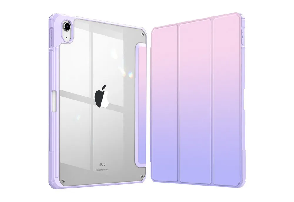 Fintie Tablet-Hülle für iPad 11 Generation 11 Zoll 2025 (A16), iPad 10 Generation 2022 10.9 Zoll, mit Stifthalter, Stoßfeste Hybrid Hülle mit transparenter Hartschale