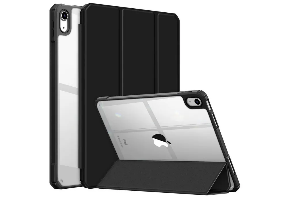 Fintie Tablet-Hülle für iPad 11. Generation 2025 11"(A16), iPad 10. Generation 2022 10.9", Ultradünn Case mit transparenter Rückseite Abdeckung, Auto Schlaf/Wach