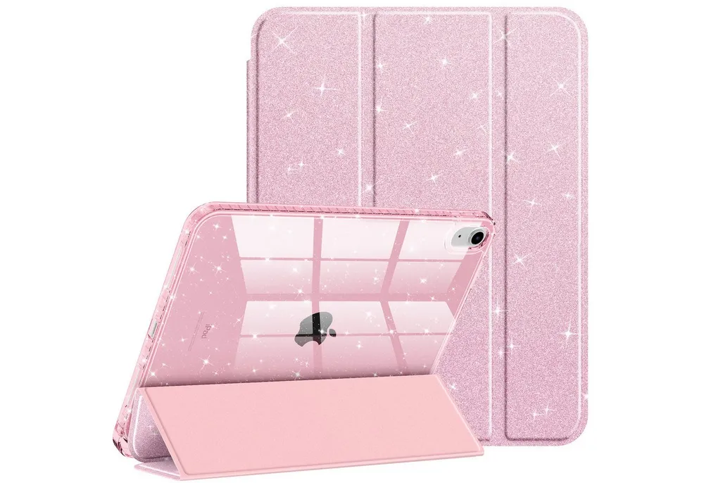Fintie Tablet-Hülle für iPad 11 Generation 11 Zoll 2025(A16), iPad 10 Generation 2022, mit Stifthalter, Glitzernde Stoßfeste Case mit Glänzende Rückseite
