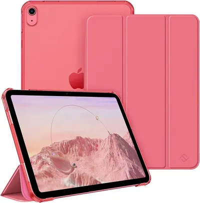 Fintie Tablet-Hülle für iPad 11. Generation 2025 (A16) 11 Zoll, iPad 10. Generation 2022 10.9 Zoll, Ultradünn Case mit transparenter Rückseite Abdeckung, Auto Schlaf/Wach